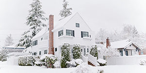 Home Exterior in Winter